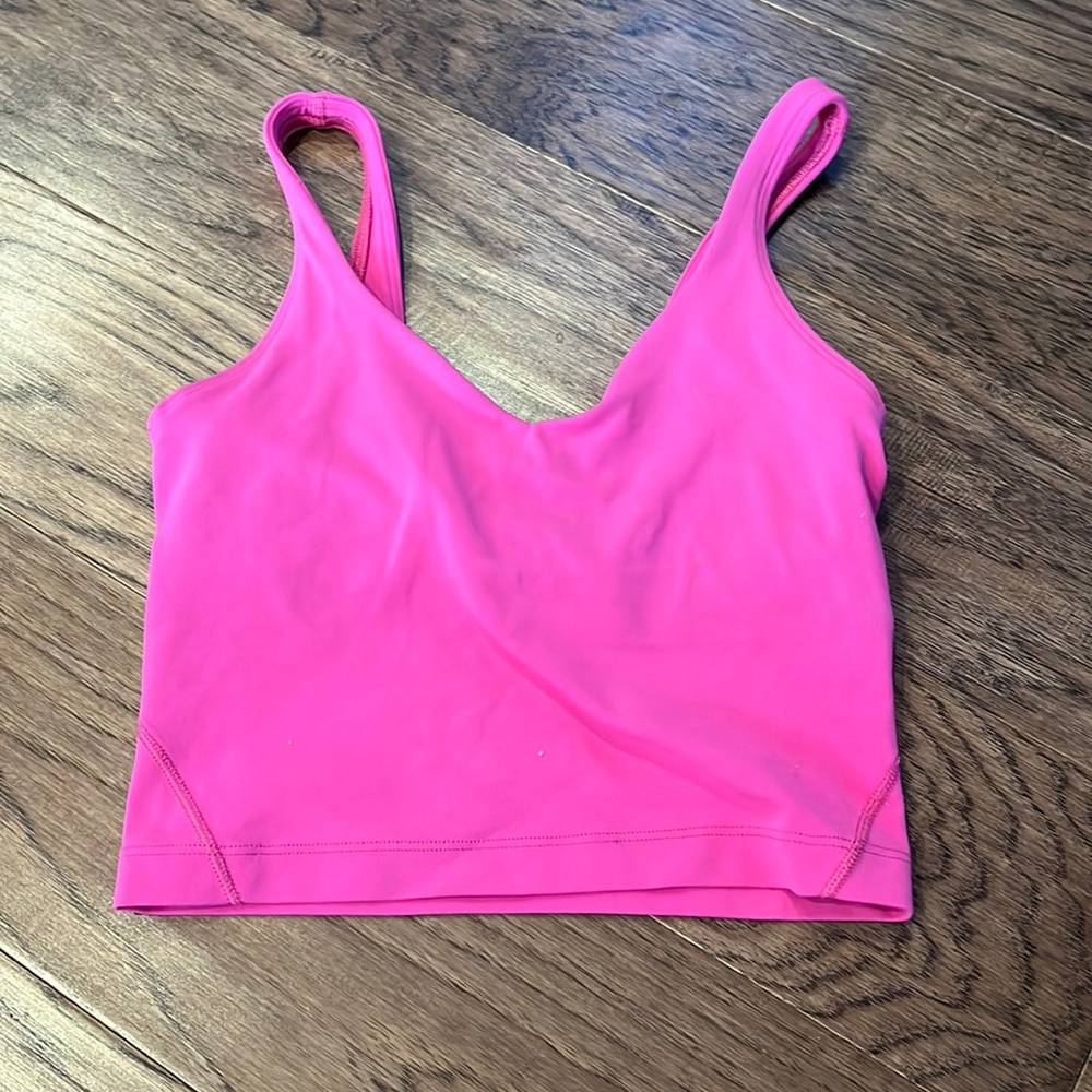 Sonic pink align tank Lululemon